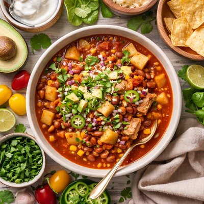 Image of Potato and Smoked Turkey Chili
