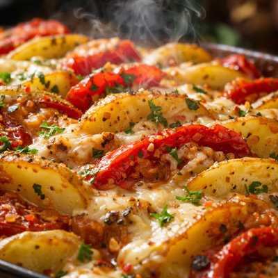 Image of Potato and Tomato Bake