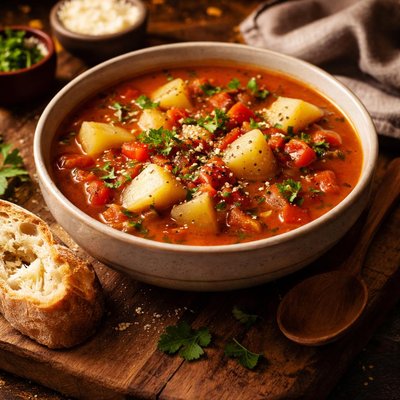 Image of Potato and Tomato Soup