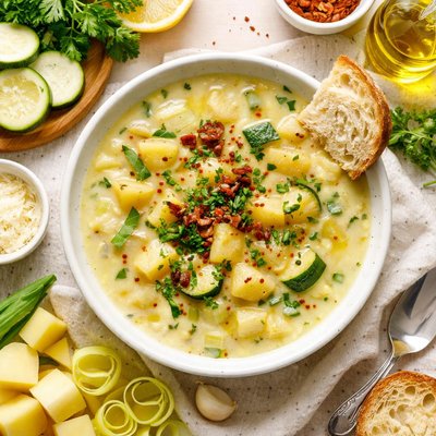 Image of Potato and Zucchini Soup