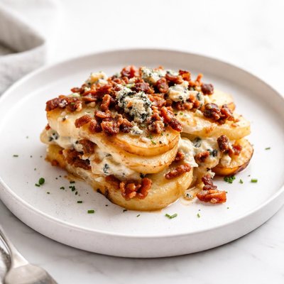 Image of Potato Bacon Blue Cheese Bake