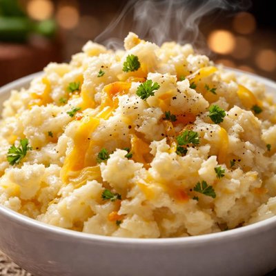 Image of Potato Cheese and Cauliflower Mash