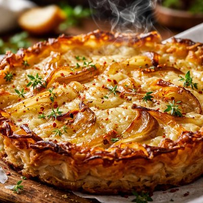 Image of Potato Crusted Onion Tart