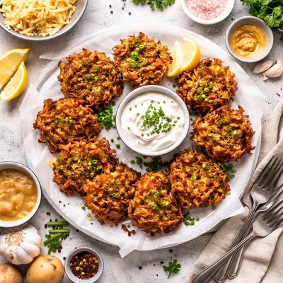 Image of Potato Latkes Potato Pancakes