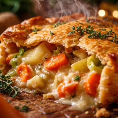 Image of Potato Leek and Carrot Pie