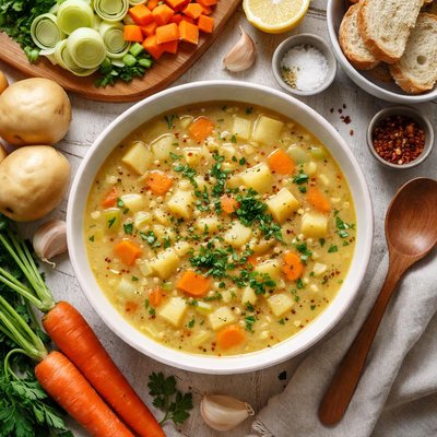 Image of Potato Leek and Carrot Soup