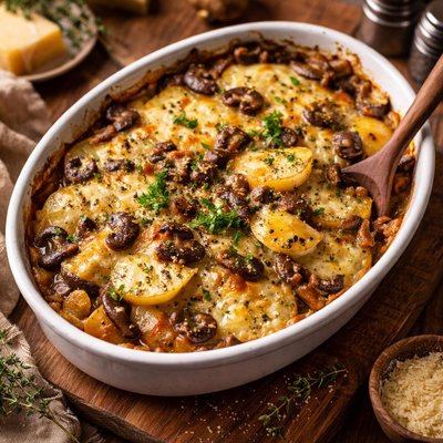 Image of Potato Mushroom Gratin