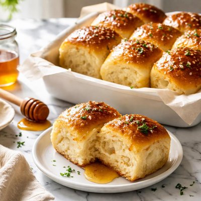 Image of Potato Pan Rolls with Honey