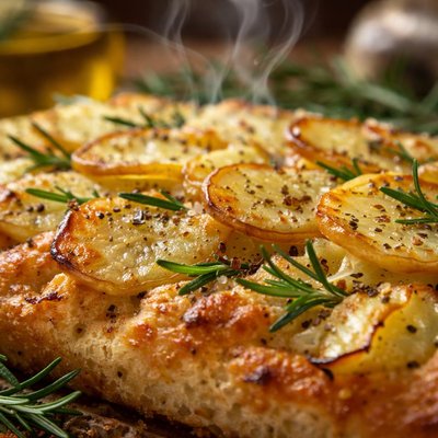 Image of Potato Rosemary Focaccia Focaccia Con Patate E Rosmarino