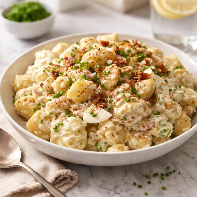 Image of Potato Salad with Cooked Dressing
