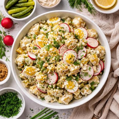 Image of Potato Salad with Dill Horseradish Pickle