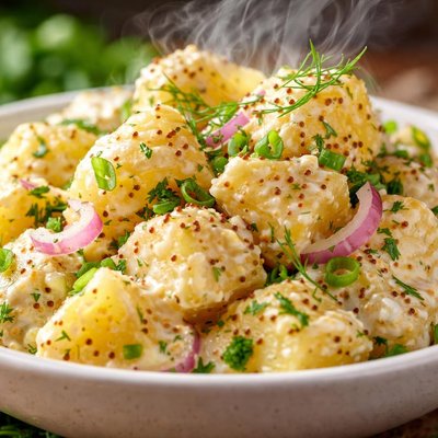 Image of Potato Salad with Yogurt and Mustard Dressing