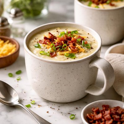 Image of Potato Soup in a Cup