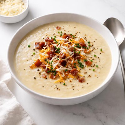 Image of Potato Soup with Two Cheeses