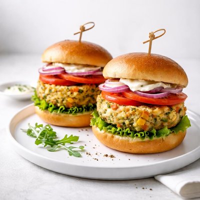 Image of Potato Veggie Burgers