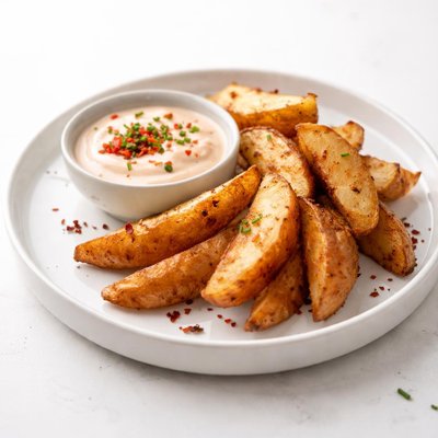 Image of Potato Wedges with Chili Cream