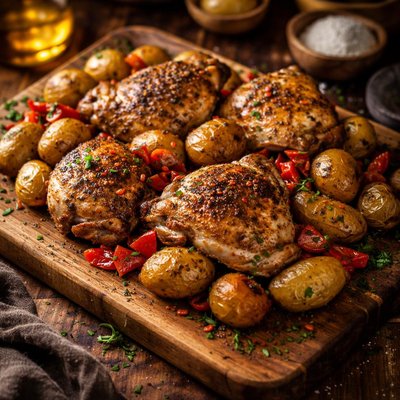 Image of Potatoes and Chicken Fiesta