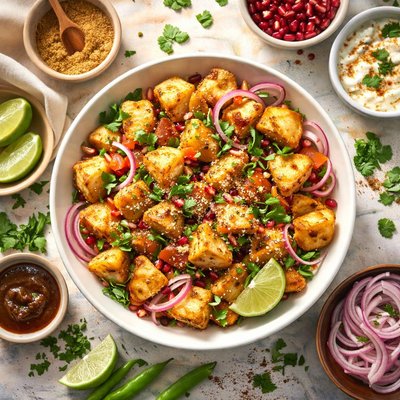 Image of Potatoes with Chaat Masala