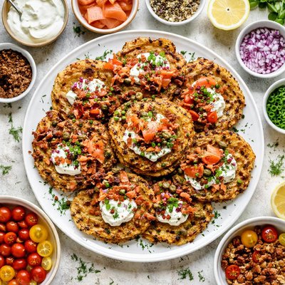Image of Potatoes with Everything Pancakes