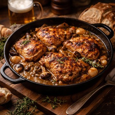 Image of Poulet La Bire Chicken in Beer