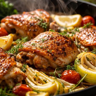 Image of Poulet La Fenouil Chicken Baked with Fennel