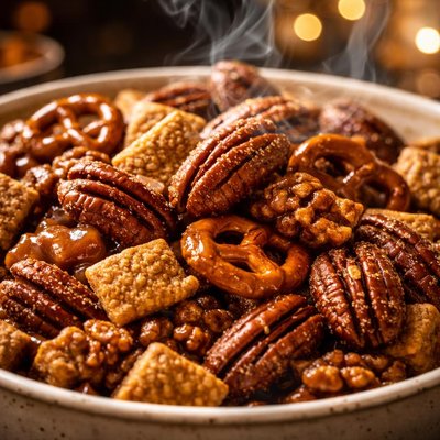 Image of Praline Pecan Crunch Snack Mix