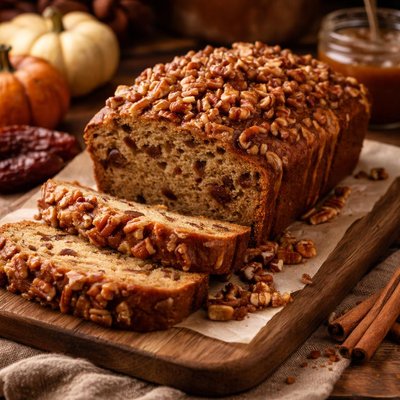 Image of Praline Pumpkin Date Bread