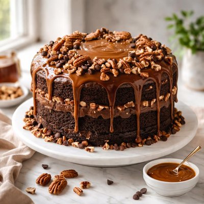 Image of Praline Turtle Cake