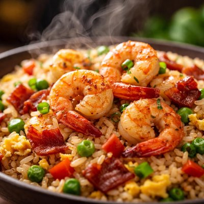 Image of Prawn and Bacon Fried Rice