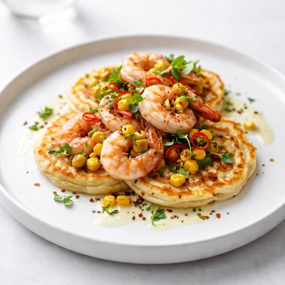 Image of Prawn and Sweetcorn Pancakes