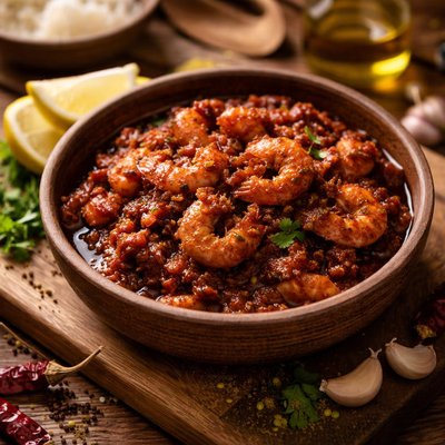 Image of Prawn Balchao Goan Pickle Style Hot Prawns