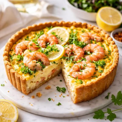 Image of Prawn Shrimp Quiche