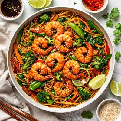 Image of Prawn Teriyaki Noodle Stir Fry