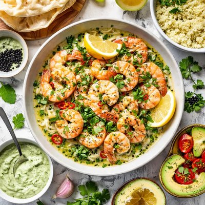 Image of Prawns Shrimp with Maryam Zaira Sauce Nigella Lawson