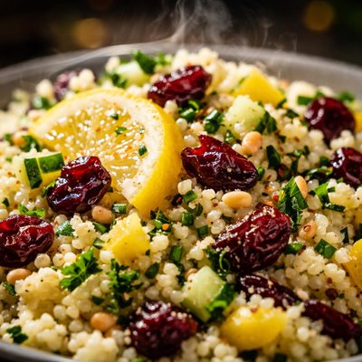Image of Preserved Lemon and Cranberry Couscous Salad