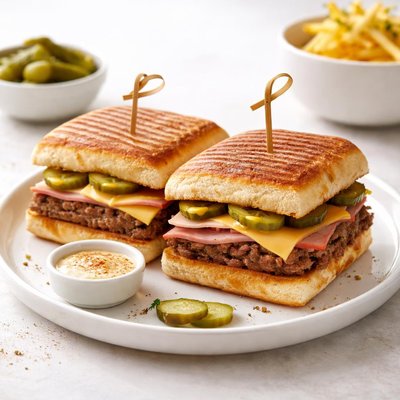 Image of Pressed Cuban Style Burgers