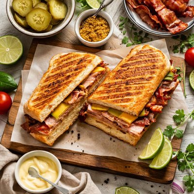 Image of Pressed Cubano with Bacon