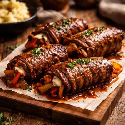 Image of Pressure Cooker Chicago Steak Roll Ups