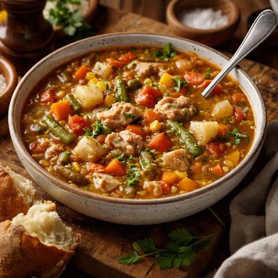 Image of Pressure Cooker Hearty Turkey Vegetable Soup
