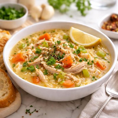 Image of Pressure Cooker Homemade Chicken and Rice Soup