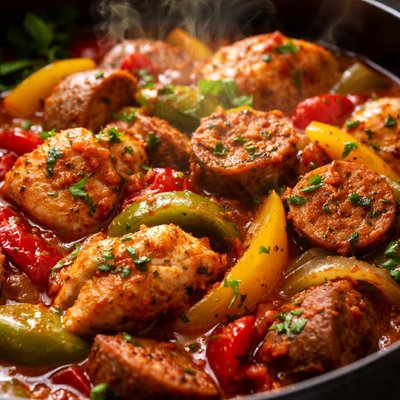 Image of Pressure Cooker Italian Chicken and Sausage with Peppers