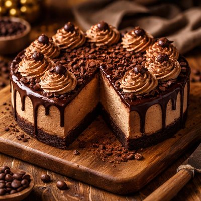 Image of Pressure Cooker Mocha Cheesecake