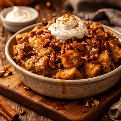 Image of Pressure Cooker Pumpkin Bread Pudding