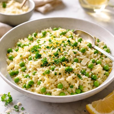 Image of Pressure Cooker Risotto with Peas