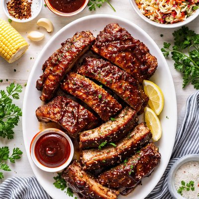 Image of Pressure Cooker Saucy Baby Back Ribs Fast Easy