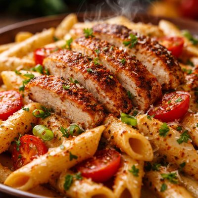 Image of Pretty Quick Cajun Chicken and Pasta