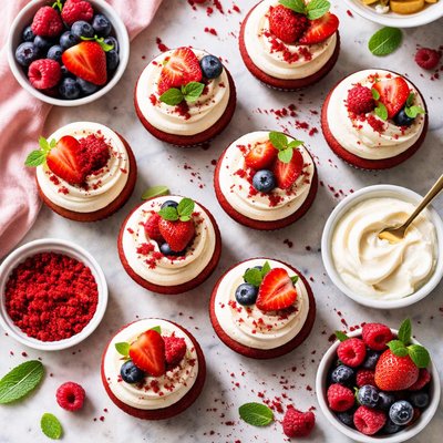 Image of Pretty Red Velvet Cupcakes