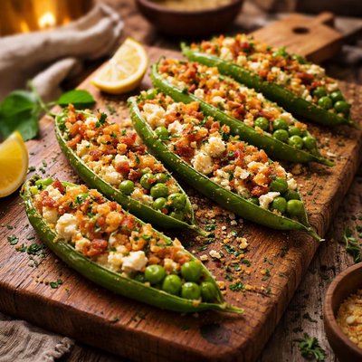 Image of Pretty Stuffed Spring Peas