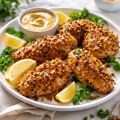 Image of Pretzel and Mustard Baked Chicken