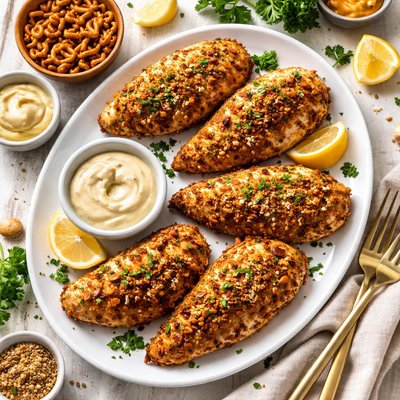 Image of Pretzel Crusted Dijonnaise Chicken Breasts